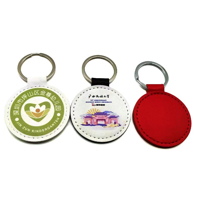 Leather Keychain Chain Smart Card